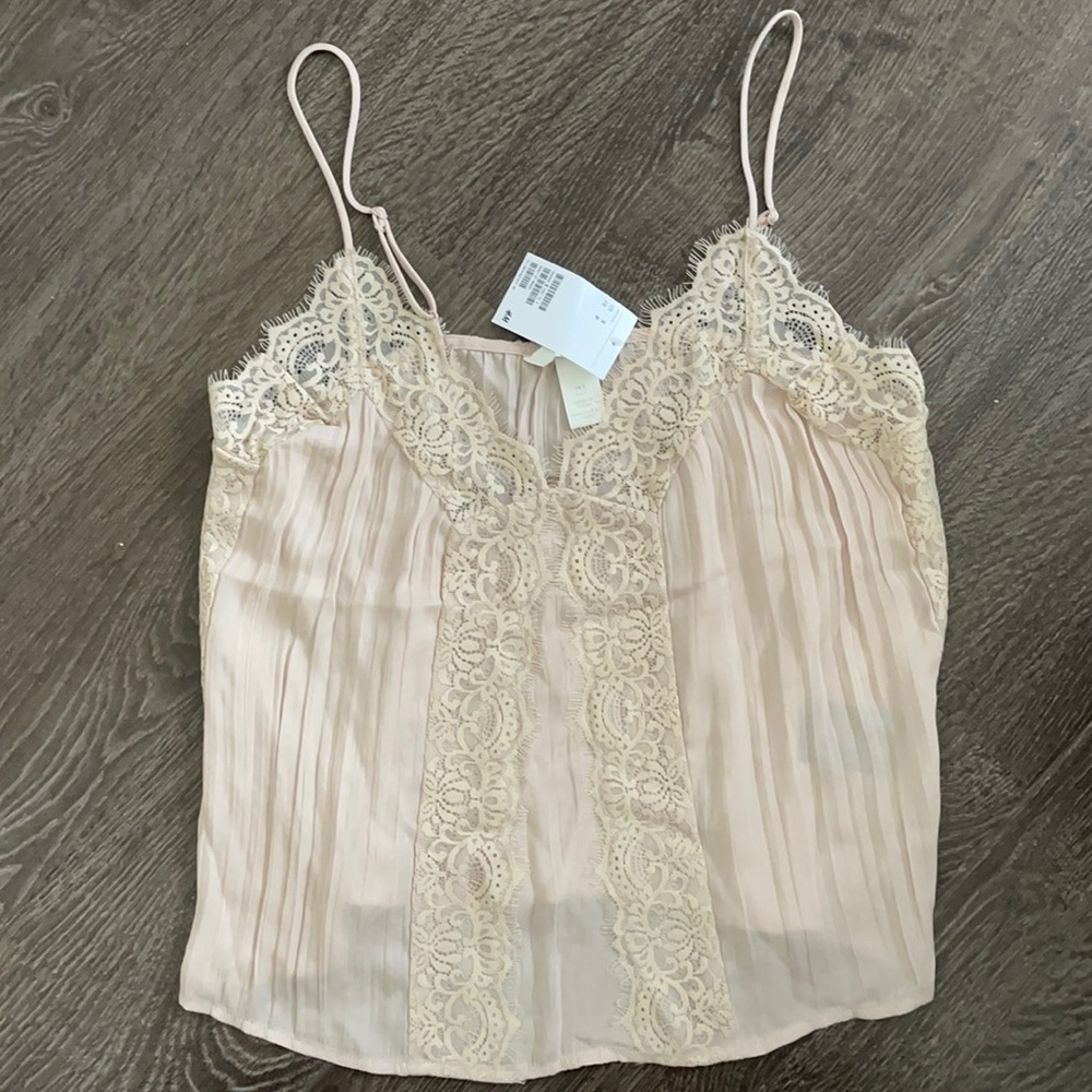 Camisole top with lace